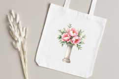 Romantic Peony Wedding Clipart Bundle, Peony Flowers PNG Product Image 7