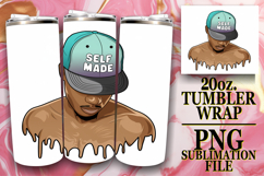 Happy Moments 20oz tumbler wrap, Afro Mam Product Image 1