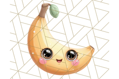 Fruit Doodles Clipart, Cute Cartoon Fruit PNG, Kawaii Food Product Image 4