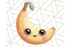 Fruit Doodles Clipart, Cute Cartoon Fruit PNG, Kawaii Food Product Image 4