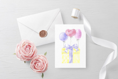 Birthday Watercolor Clipart Balloons PNG Product Image 8