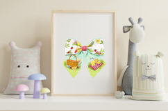 Picnic Party Coquette Bow Clipart, picnic party bow, PNG Product Image 7