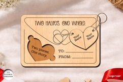 Valentine's Day Couple Keychains SVG Bundle | Laser Cut Product Image 8