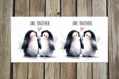 Valentine animals | cute penguin mug sublimation design PL Product Image 4