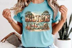 Hilton Head PNG, Vintage South Carolina Beach Sublimation Product Image 7