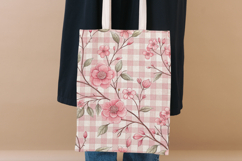 Vintage Pink Toile Digital Paper, Coquette Bow Patterns Product Image 8