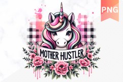 Mother Hustler Sublimation - Mother&#039;s Day Clipart PNG Design Product Image 1