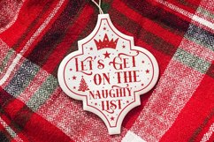 Naughty Christmas Arabesque Ornament SVG Bundle Product Image 7