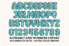 Earth Day Alphabet png clipart, earth day letters doodle Product Image 2
