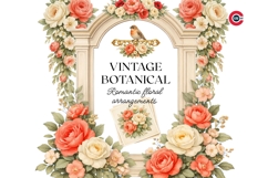 Vintage Botanical Branding Clipart Bundle Transparent PNGs Product Image 7