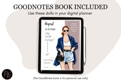 Fashion girls 58 Hand Drawn Fashion Illustration Clipart png Product Image 8