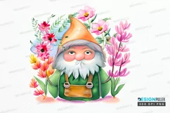 Watercolor Garden Gnome PNG Clipart Product Image 1
