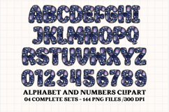 Christmas Alphabet png clipart, christmas doodle letters Product Image 2