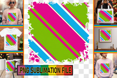 Vibrant TSHIRT Gift Ideas PNG, Funky Pattern Product Image 1