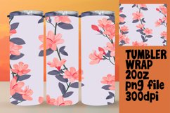 Watercolor Spring Blossom Tumbler Wrap Product Image 1