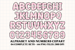 Easter Day Digital Papers, easter day doodle letters Product Image 2