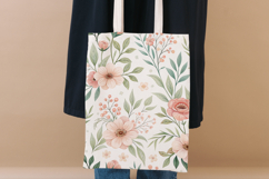 Pastel Floral Seamless Pattern Bundle, Cottagecore Floral Product Image 8