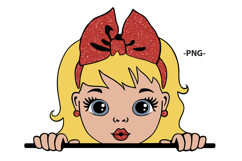 Blonde Girl with Big Eyes SVG PNG PDF EPS JPG AI DXF Clipart Product Image 8