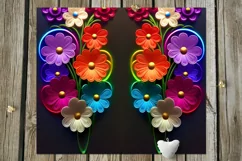 3 D Flowers | 14 Summer Skinny tumbler Sublimation designs Product Image 8