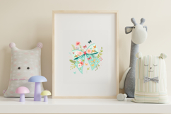 Spring Butterfly Coquette Bow Clipart, garden spring bow PNG Product Image 7