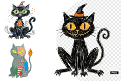 Spooky Cats Clipart Product Image 1