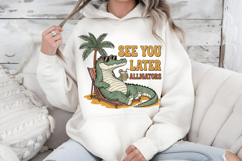 See You Later Alligators PNG, Funny Retro Summer Sublimation Product Image 7