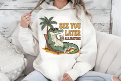 See You Later Alligators PNG, Funny Retro Summer Sublimation Product Image 7