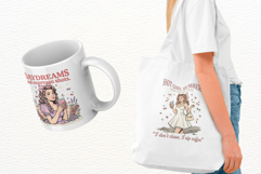 Coquette Summer Girl &amp; Coffee PNG Product Image 3