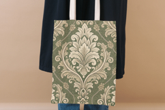 Olive Dust Toile Digital Paper Pack, Vintage Floral Toile Product Image 8