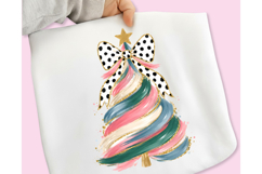 Hand Painted Coquette Christmas Tree PNG, Christmas Tree PNG Product Image 8