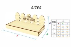 Cup display stand - laser cut files, Glowforge pattern SVG Product Image 2