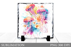 Jellyfish Sublimation. Jellyfish Slate Sublimation Product Image 1