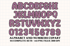 Halloween Alphabet png clipart, halloween letters doodle Product Image 2