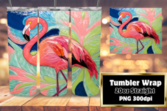 Tailored 20oz Tumbler Wraps , Flamingo Product Image 1
