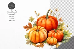 Thanksgiving clipart, Pumpkin clipart, Autumn clipart, Product Image 1