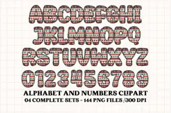 Christmas Alphabet png clipart, christmas doodle letters Product Image 2