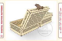 Box Organizer v25 - laser cut file - Glowforge ready SVG Product Image 8