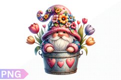 Spring Gnome Clipart - Gnome sublimation PNG Design Product Image 1