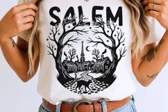 Salem Witch Svg, Haunted house Svg, Salem town Svg. Product Image 8