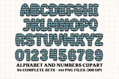 Neon Halloween Alphabet png clipart,halloween letters doodl Product Image 2
