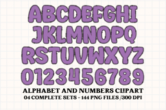 Birthday Girl Alphabet, birthday girl letters doodle clipart Product Image 2