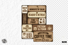 Coffee &amp; Reading Signs PNG Clipart Product Image 1