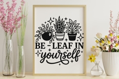 Be Leaf In Yourself Svg, Plant Lover Svg, Funny Gardener Svg Product Image 9