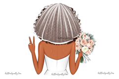 African American Bride Clipart Product Image 8