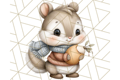 Thanksgiving Woodland Animals Clipart PNG Product Image 4