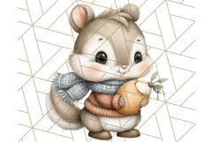 Thanksgiving Woodland Animals Clipart PNG Product Image 4