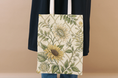 Sunflower Soft Toile Digital Paper Pack, Vintage Floral Product Image 8