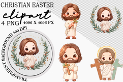 Christian Easter Watercolor PNG Product Image 1