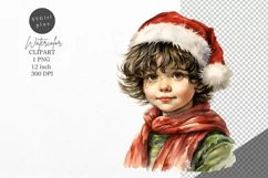 Christmas clipart, Boy clipart, Holiday clipart Product Image 1