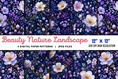Beauty Nature Landscape Blossoming Trees JPG Product Image 1